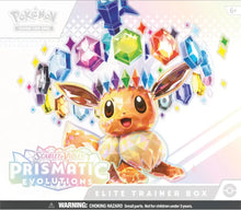 Load image into Gallery viewer, Pokemon TCG: Scarlet & Violet - Prismatic Evolutions Elite Trainer Box Preorder 1/17/2025