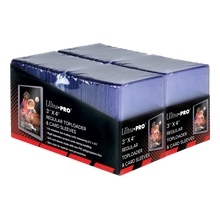 Load image into Gallery viewer, Ultra Pro 3" x 4" Clear Regular Toploaders and Soft Sleeves Bundle (200ct) for Standard Size Cards