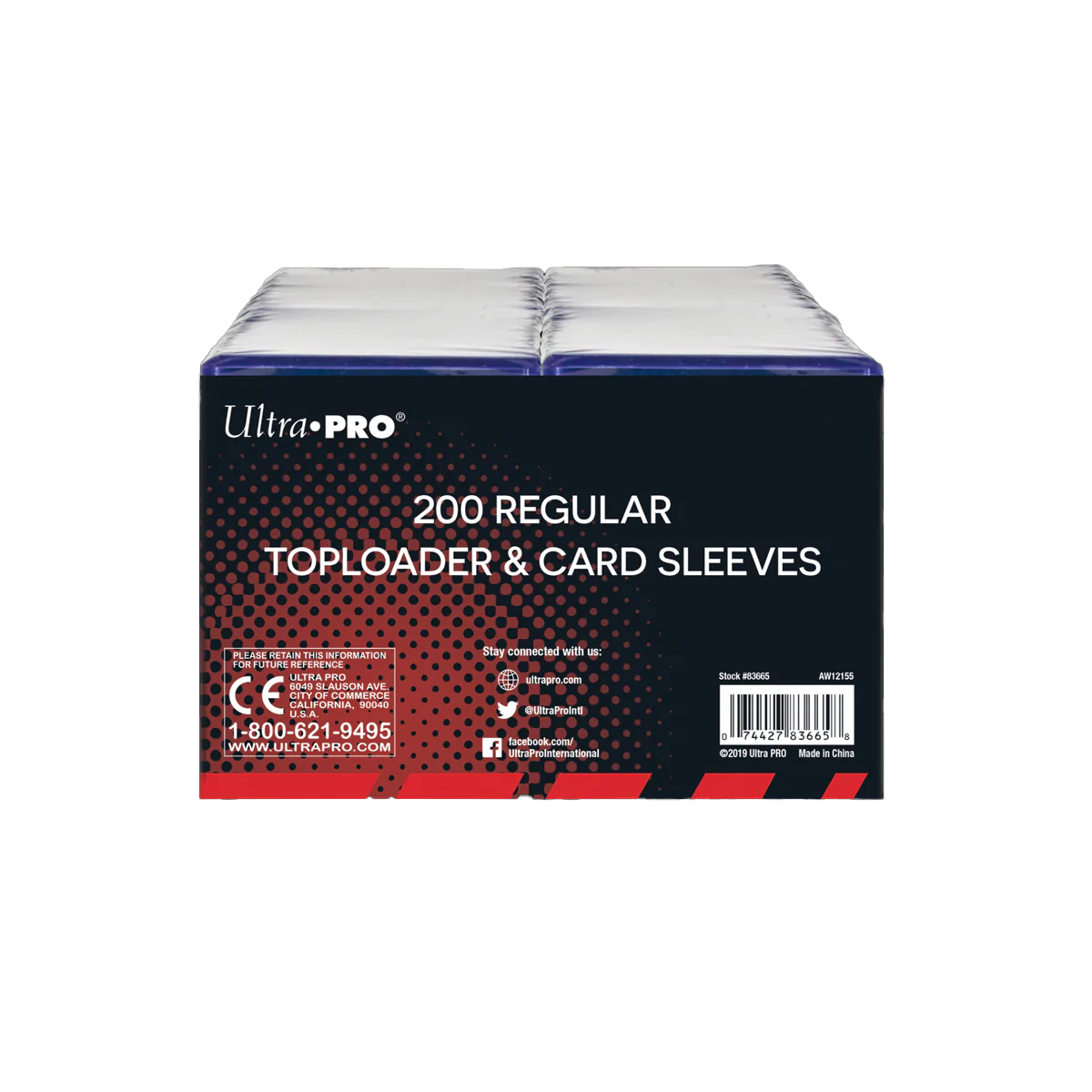 Ultra Pro 3" x 4" Clear Regular Toploaders and Soft Sleeves Bundle (20