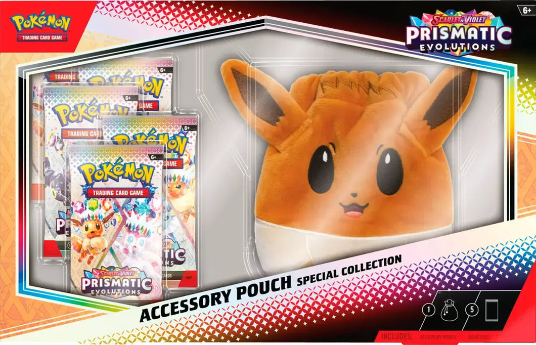 Pokemon TCG: Scarlet & Violet - Prismatic Evolutions Accessory Pouch Special Collection Preorder 4/25/2025
