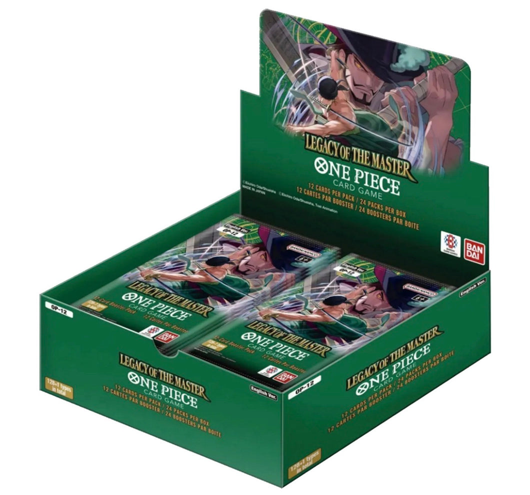 One Piece TCG:OP-12 Legacy of the Master Booster Box English Preorder 8/22/2025