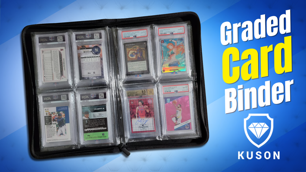 Black 4 Pocket Graded Card Binder