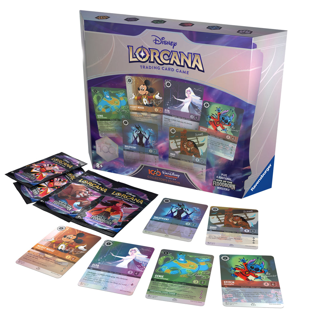 Disney Lorcana TCG: Rise of the Floodborn Disney 100 Collector's Edition Gift Set Preorder 12/1