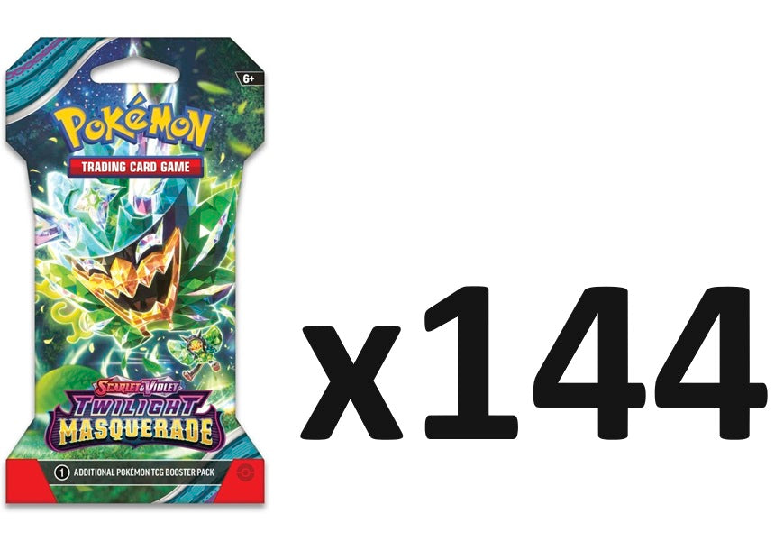Pokemon TCG: Scarlet & Violet - Twilight Masquerade Sleeved Booster Case (144 Packs)