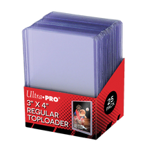 Load image into Gallery viewer, Ultra Pro 3&quot; x 4&quot; Standard Toploaders for Trading and Sports Cards 100 Units (4 Packs)
